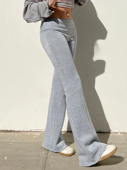 Solid Flare Pants