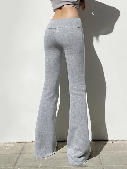 Solid Flare Pants